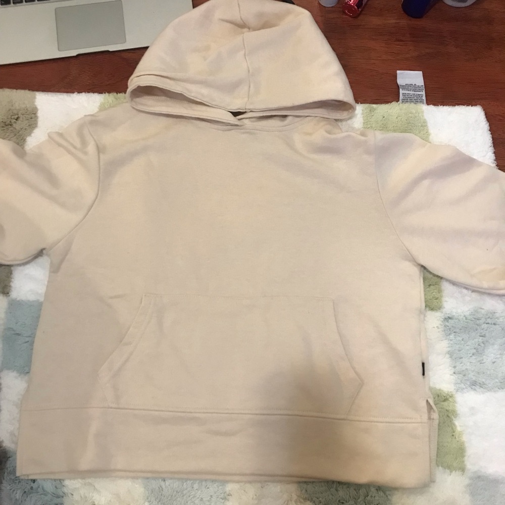 Cotton on beige/cream hoodie with wide sleeves